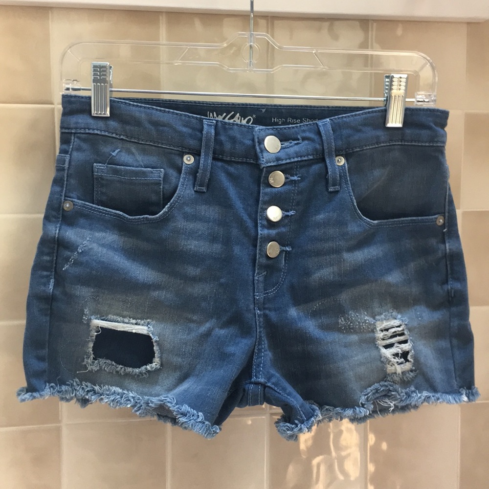 Denim High Waisted Shorts
